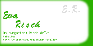 eva risch business card